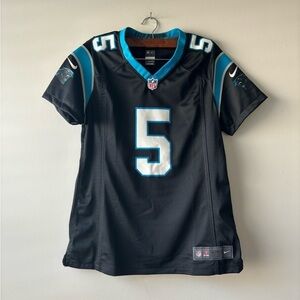 NWT NFL Nike‎ Carolina Panthers kids short sleeve jersey size L